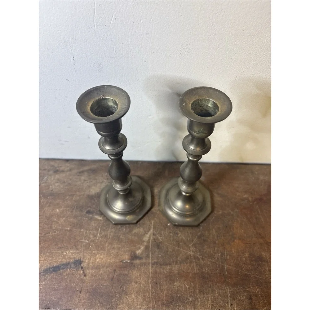 Vintage Classic Solid Brass Candlestick Candle Holders 7
